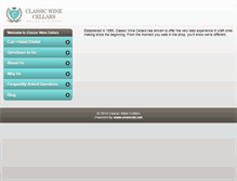 Tablet Screenshot of classicwinecellars.mobi